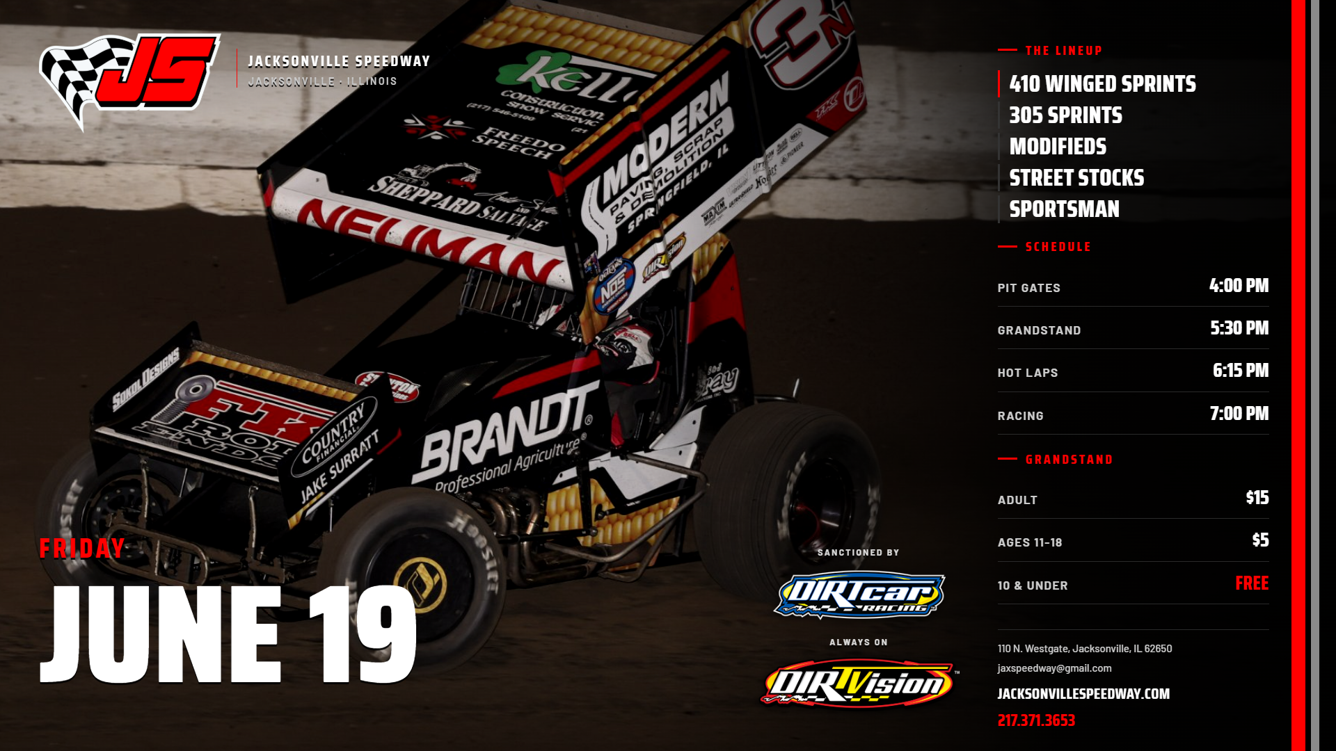 Weekly Racing — Friday, June 19